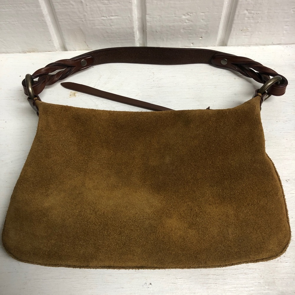 🎉HP🎉 Host Pick 🥳 Vintage Gap Mini Baguette Pouch Suede Purse Y2K